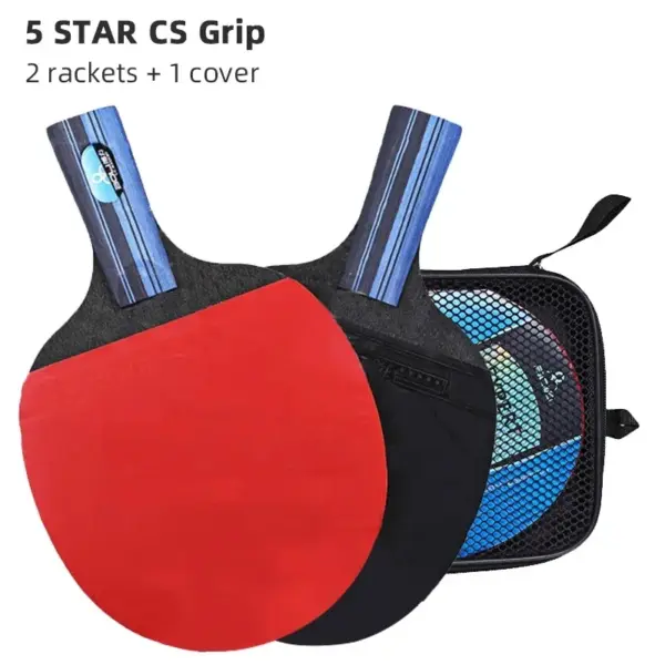 Professional Table Tennis Racket Set with Case - Image 11
