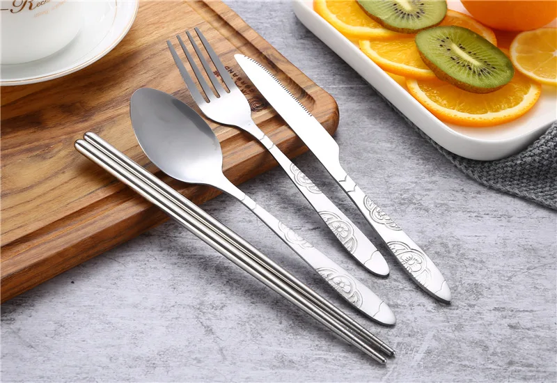Stainless Steel Portable Tableware Set 7PCS 5 Stainless Steel Portable Tableware Set 7PCS - Image 5