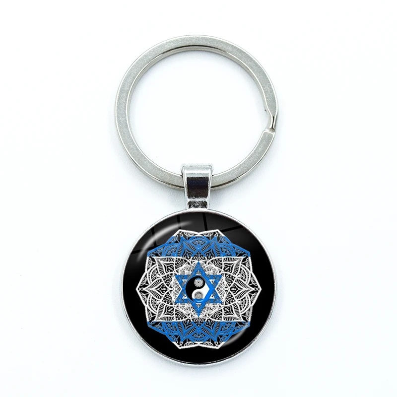 Mossad Crest Glass Keychain Charm 7 Mossad Crest Glass Keychain Charm - Image 7