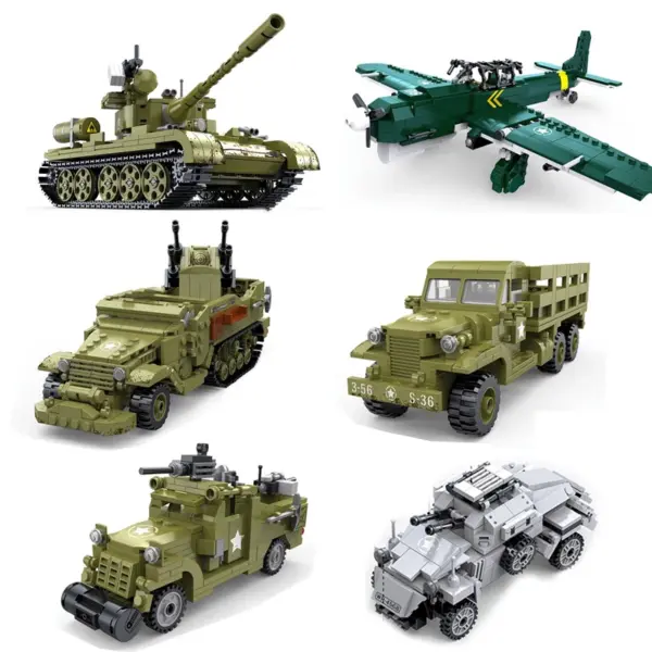 WWII M3A1 Half-Track Military Block Model - Image 2
