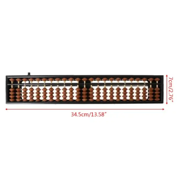 Portable Wooden Soroban Abacus 23 Columns - Image 6