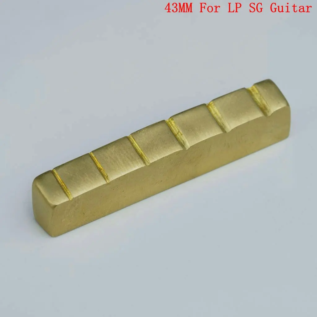 Brass Guitar Nut for LP Guitars 43 mm 6 Brass Guitar Nut for LP Guitars 43 mm - Image 6