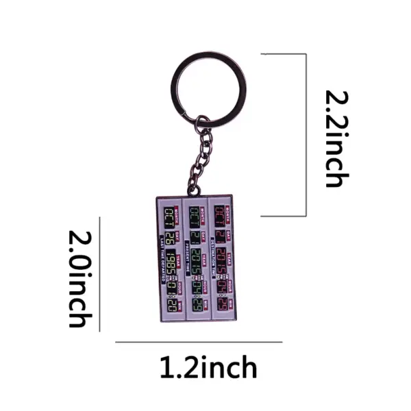 Time Circuits Keychain Back to the Future Replica - Image 3