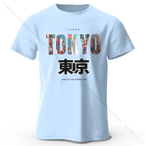 Tokyo Printed Cotton Casual T-Shirt for Men and Women - Image 8
