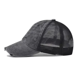 Vintage Washed Cotton Mesh Baseball Cap for Men and Women 17 S0e2e7c018f934c779deed31e9cda43c3U