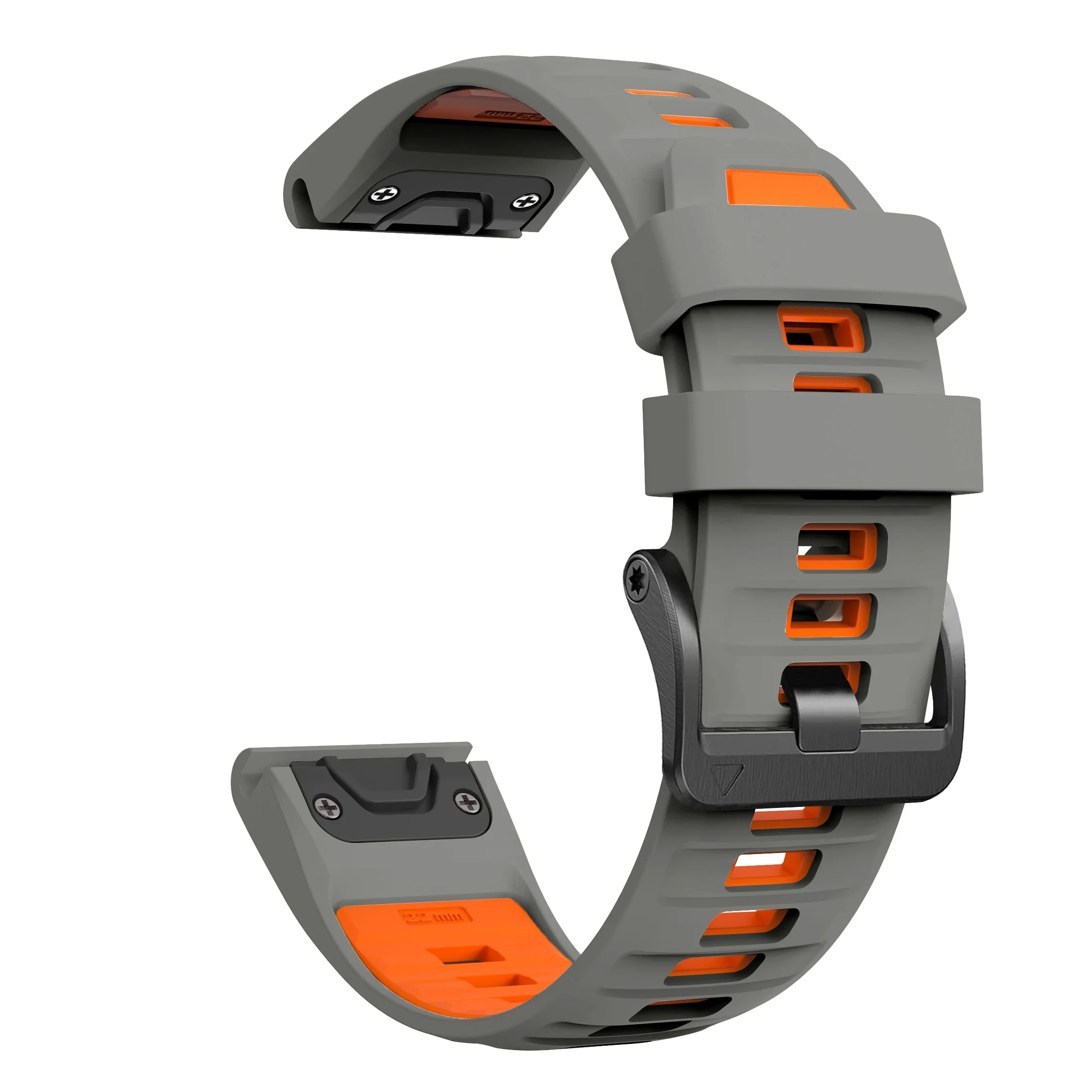 Silicone Strap with Steel Buckle for Garmin Fenix 11 Silicone Strap with Steel Buckle for Garmin Fenix - Image 11