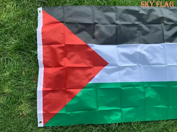 Large Palestine Flag 150x90cm Polyester Banner - Image 3