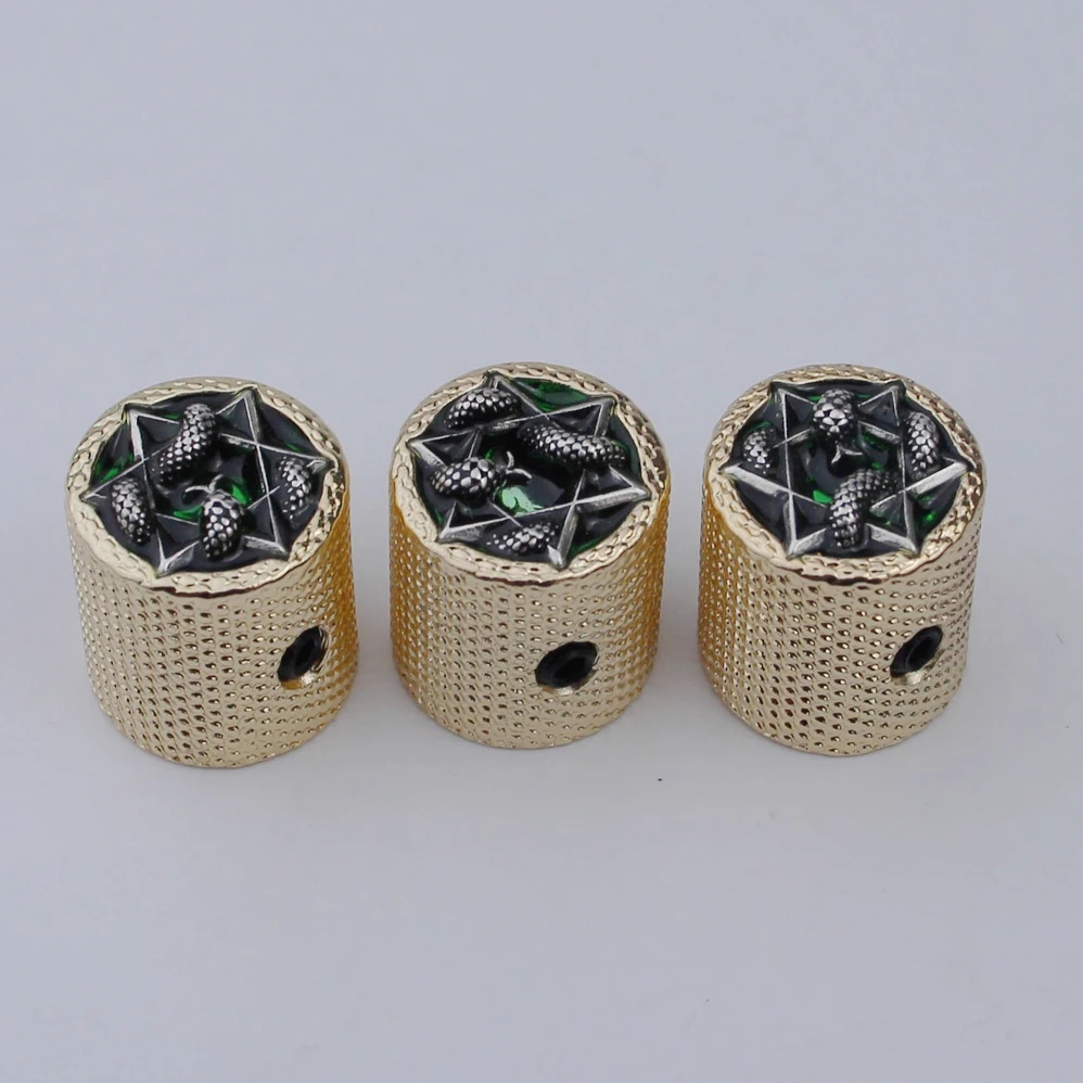 Brass Potentiometer Control Knobs for Guitar 3 Brass Potentiometer Control Knobs for Guitar - Image 3