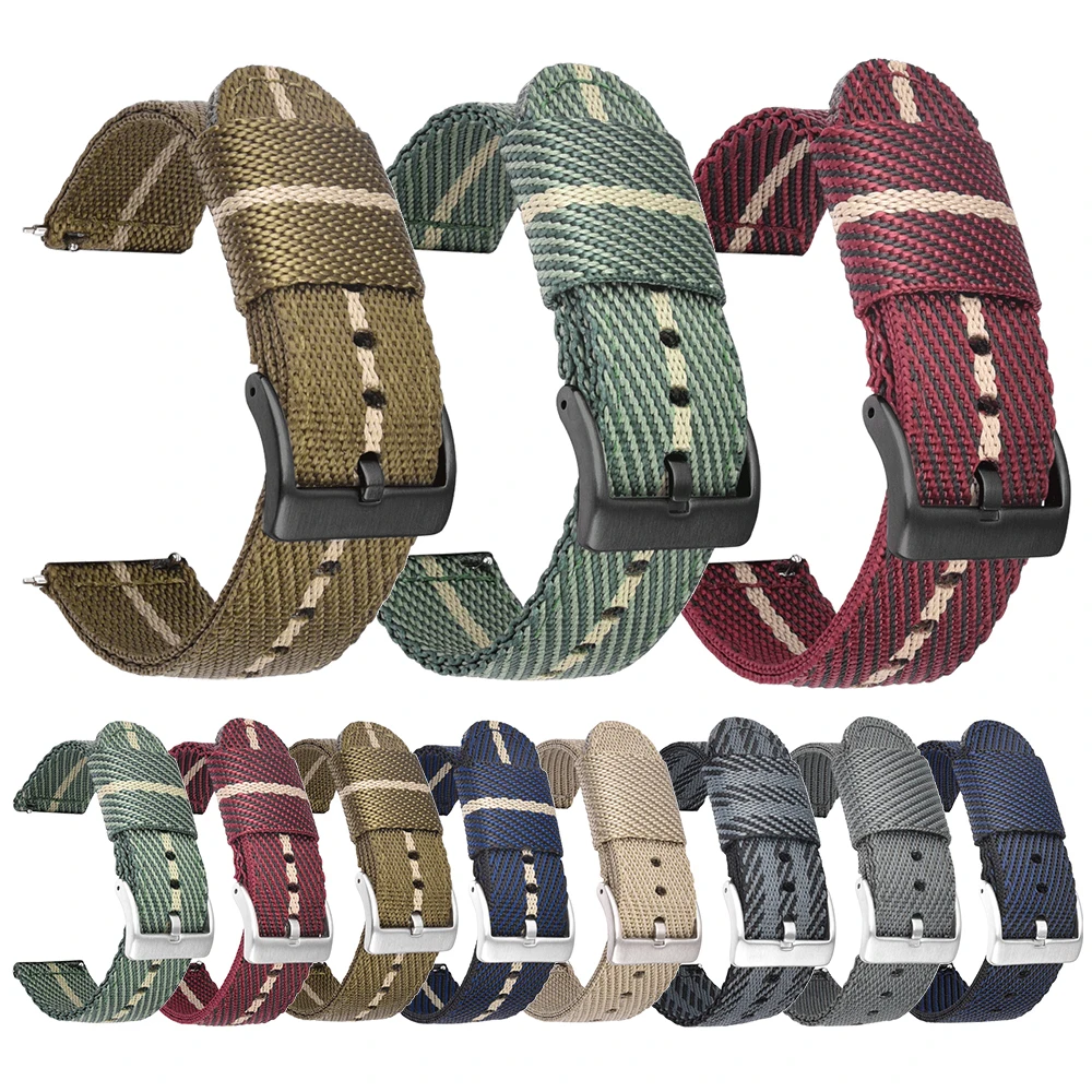 24mm Nylon Watch Band for TicWatch Pro 5 2 24mm Nylon Watch Band for TicWatch Pro 5 - Image 2