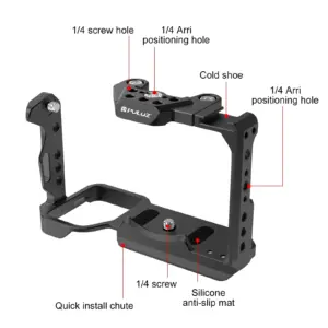 PULUZ Camera Cage Stabilizer for Sony FX30/FX3 9 S0f1a97773a6742d2bd987674016641dcu