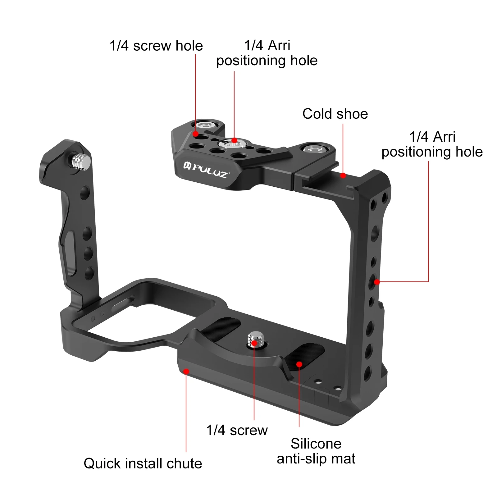 PULUZ Camera Cage Stabilizer for Sony FX30/FX3 3 PULUZ Camera Cage Stabilizer for Sony FX30/FX3 - Image 3