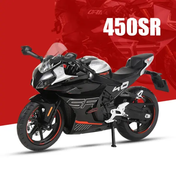 1:12 Scale Alloy Motorcycle Model with Sound - Image 3