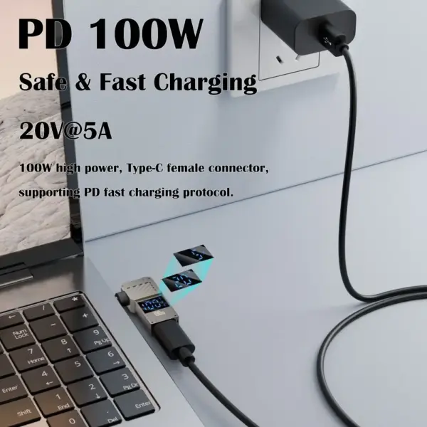 USB-C to DC Converter 100W with Display - Image 4