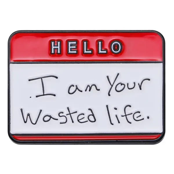 Hello I'm Enamel Pins Custom Brooches Stack - Image 7