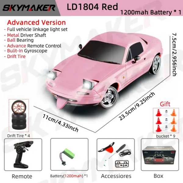 1/18 Skymaker RC Drift Car with Gyroscope - Image 8