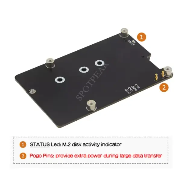 PCIe to M.2 NVMe SSD Adapter for Raspberry Pi 5 - Image 4