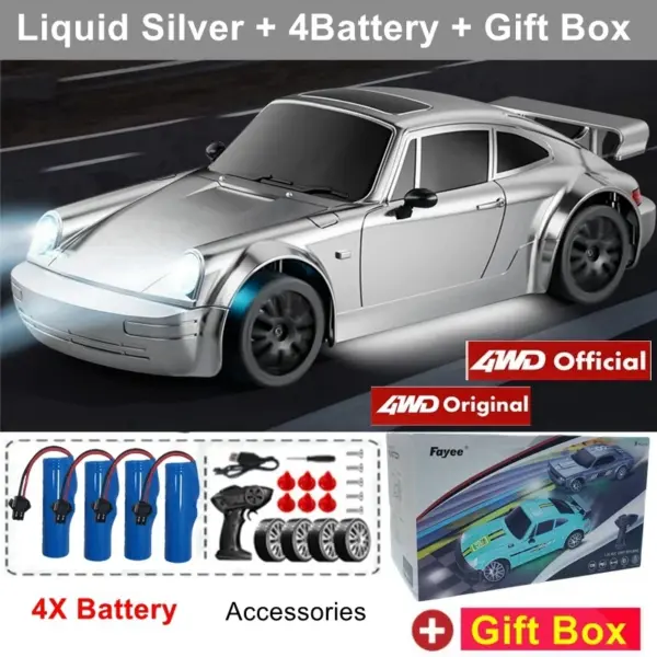 4WD RC Drift Car with LED Lights and Remote - Image 7