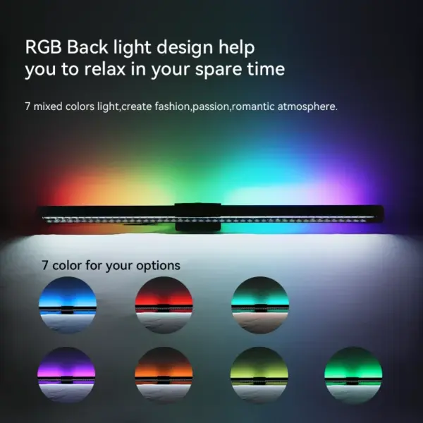 RGB LED Monitor Light Bar for Computer Setup - Image 2