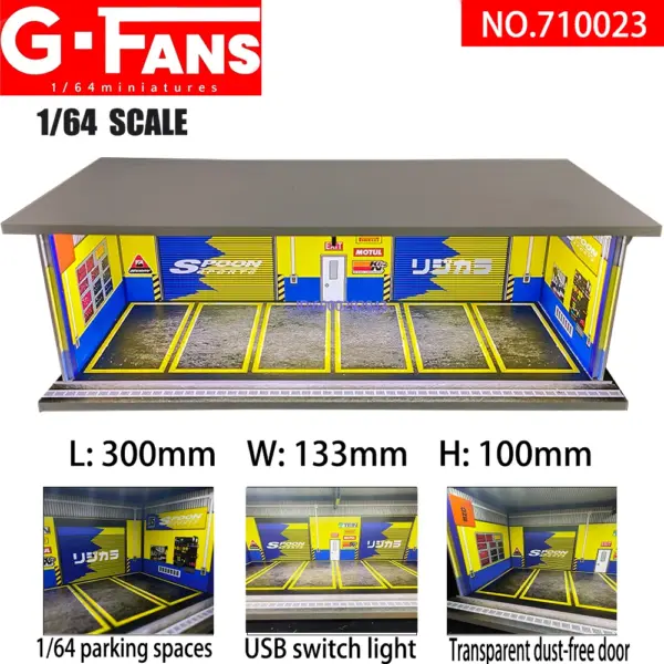1/64 Scale Car Garage Diorama Display Model - Image 11
