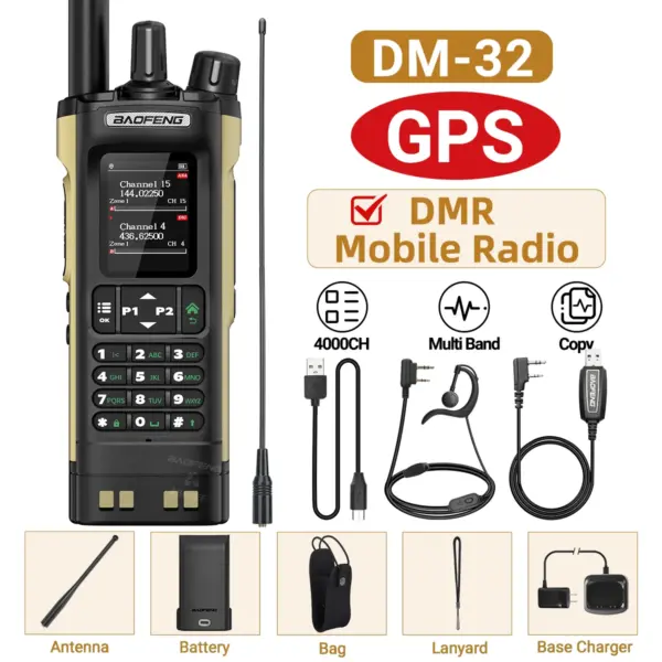BAOFENG DM-32 DMR Walkie Talkie with GPS - Image 12
