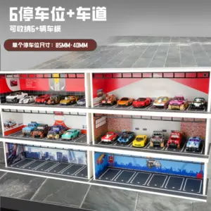 1/64 Scale Double-Deck Car Garage Diorama 14 S1251c93b3fef4965ab23eaf9985a1756M