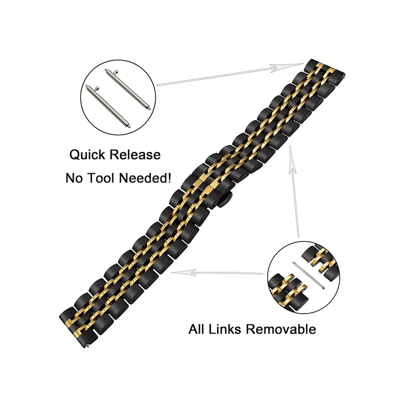 Stainless Steel Strap for HUAWEI WATCH GT Series 6 Stainless Steel Strap for HUAWEI WATCH GT Series - Image 6