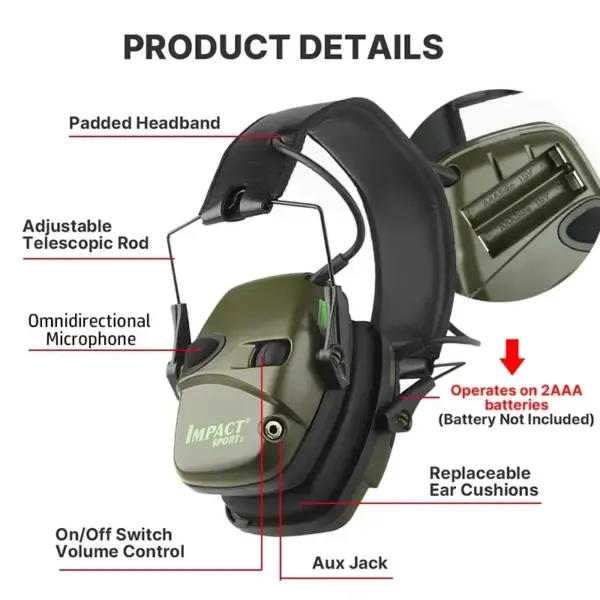 Electronic Shooting Headset with Noise Reduction - Image 4