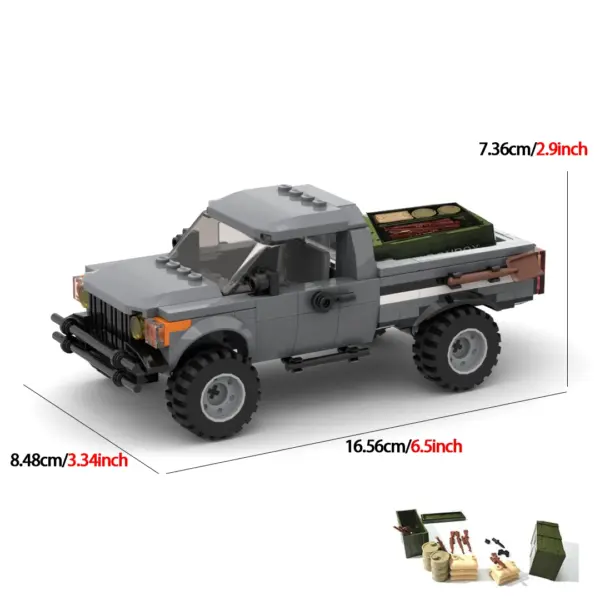 Military Off-road Pickup Building Block Model - Image 6