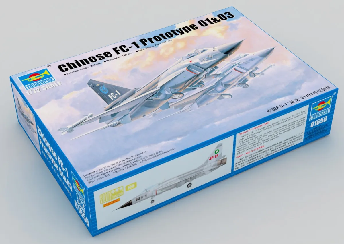 1/72 Chinese FC-1 Fierce Dragon Prototype Aircraft Model Kit 2 1/72 Chinese FC-1 Fierce Dragon Prototype Aircraft Model Kit - Image 2