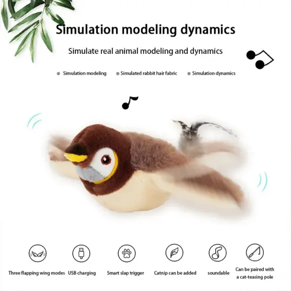 Interactive Flying Bird Cat Toy with Catnip - Image 3
