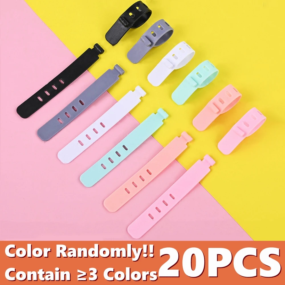 Silicone Cable Management Ties Set 20pcs 19 Silicone Cable Management Ties Set 20pcs - Image 19