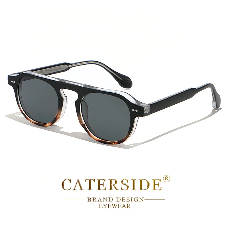 Vintage Round Punk Sunglasses Men Women UV400 10 Vintage Round Punk Sunglasses Men Women UV400 - Image 10