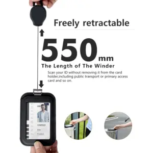 Retractable Leather ID Badge Holder Lanyard 15 S137490432a144392ac614fe0aacbbdcfK 1