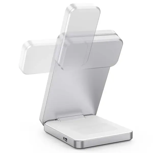 Qi2 3-in-1 Magnetic Wireless Charger for iPhone 15 - Image 2