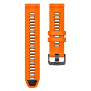 22mm Silicone Watch Strap for Garmin Models 19 S13d1470a8dbd4687a411e0de32d8475fz