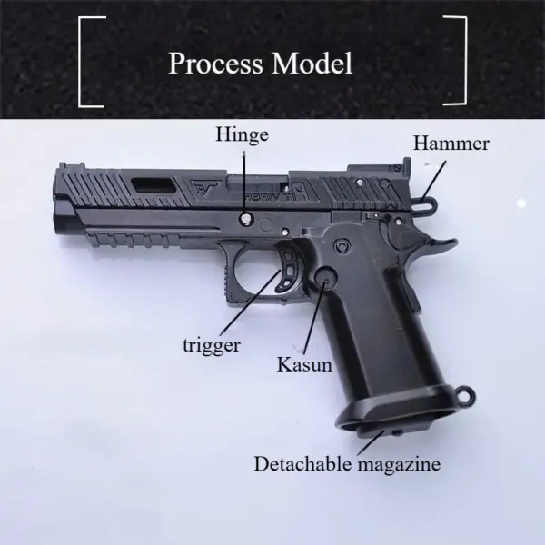 Alloy Mini Toy Gun with Ejection Shell - Image 4