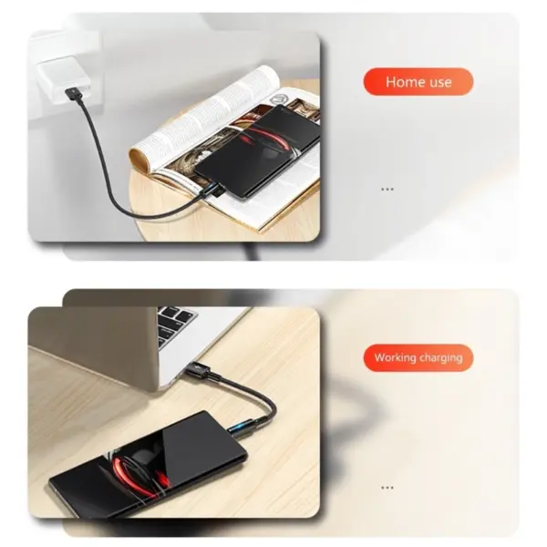 Set of 4 USB Type-A to Type-C Cables - Image 2
