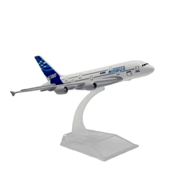 Diecast Airbus A380 Model on Stand - Image 2