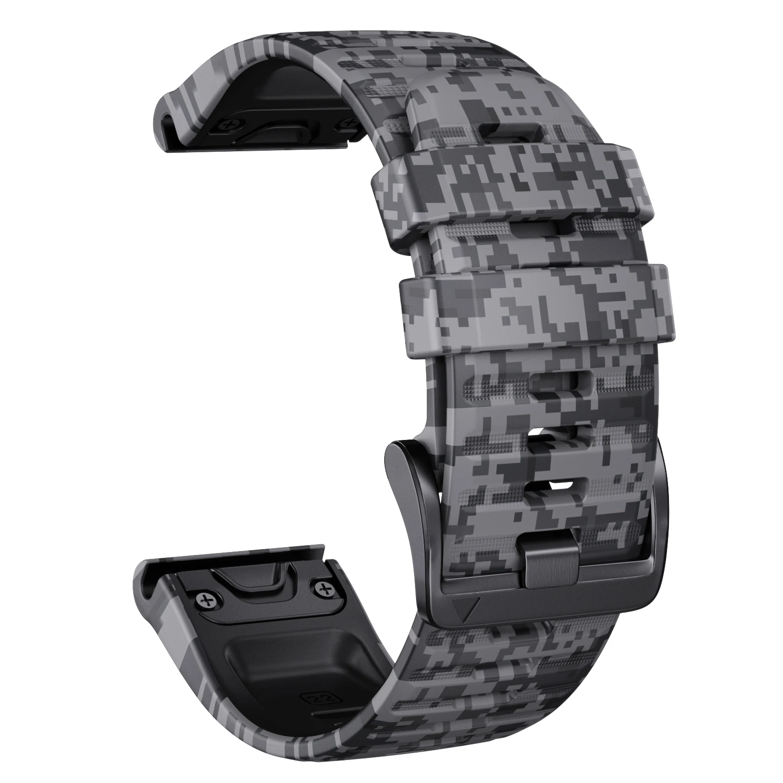 Sports Camouflage Silicone Strap for Garmin Fenix 7 9 Sports Camouflage Silicone Strap for Garmin Fenix 7 - Image 9