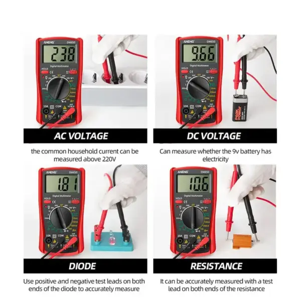 DM850 Digital Multimeter for Precise Electrical Testing - Image 2