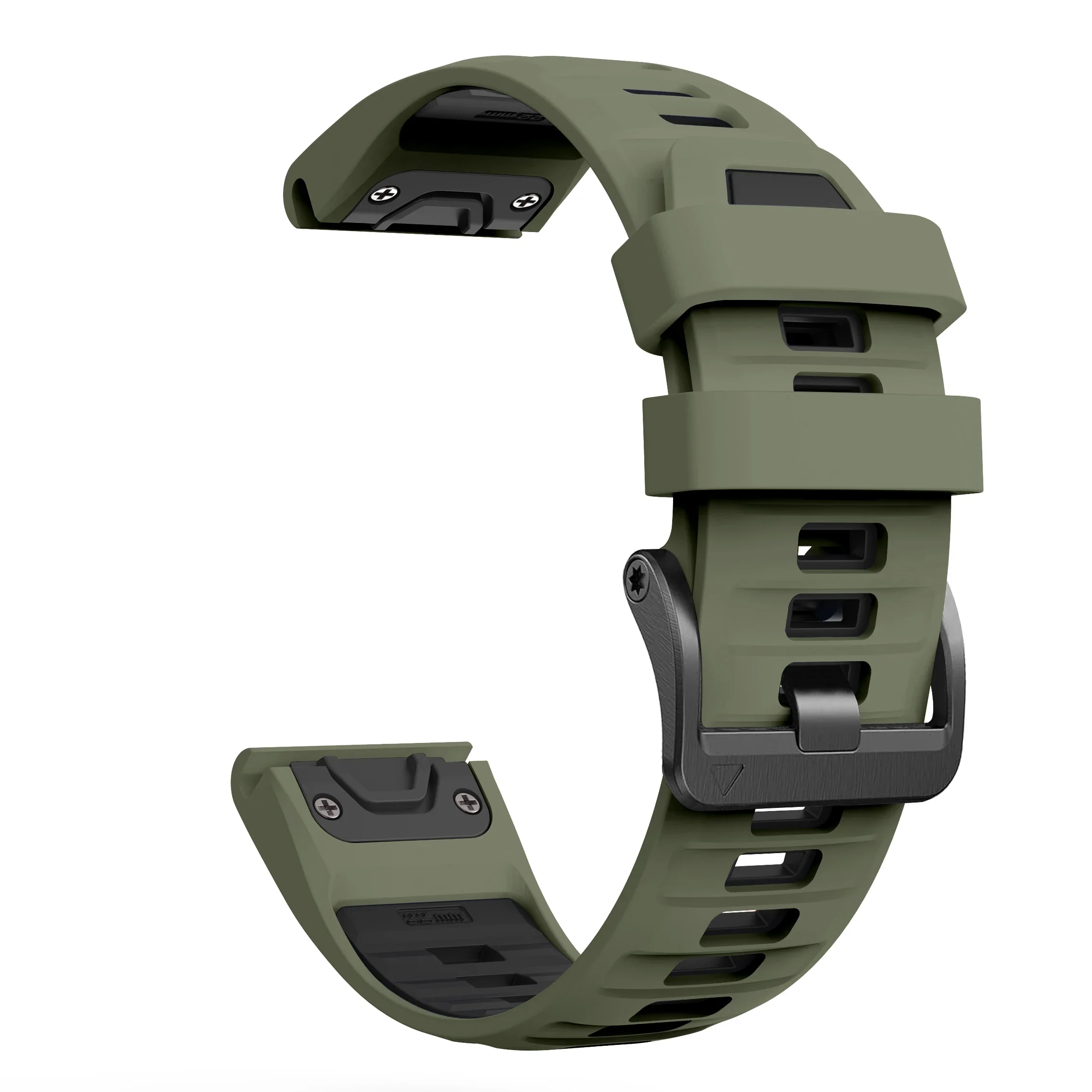 Silicone Strap with Steel Buckle for Garmin Fenix 18 Silicone Strap with Steel Buckle for Garmin Fenix - Image 18