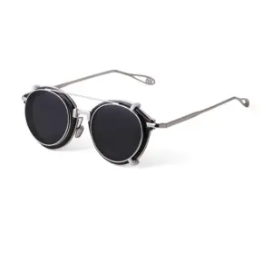 Vintage Steampunk Round Clip-on Sunglasses Men S1810 17 S14c9eb66530846d090616b5d0fc4c2b1B