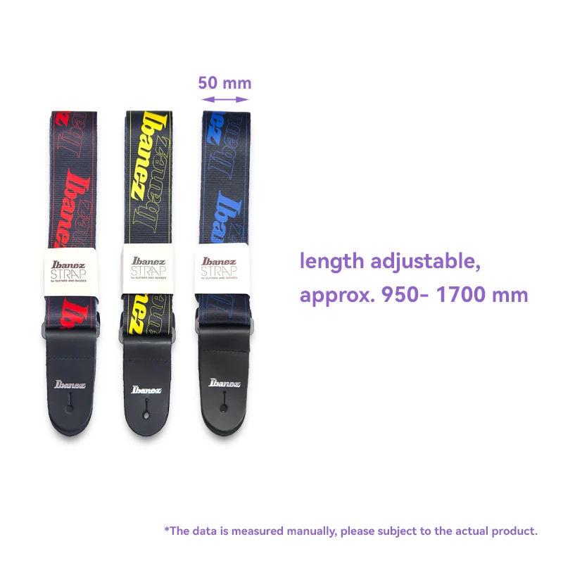 Ibanez Graphic Design Guitar Strap Red 3 Ibanez Graphic Design Guitar Strap Red - Image 3