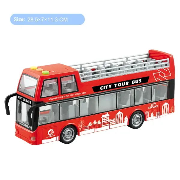 Large Inertia Double-Layer Sightseeing Bus Toy for Boys - Image 13