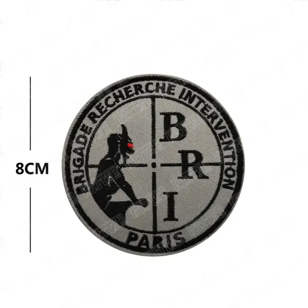 French BRI Anti Assault Military Patch with Hook & Loop - Image 5