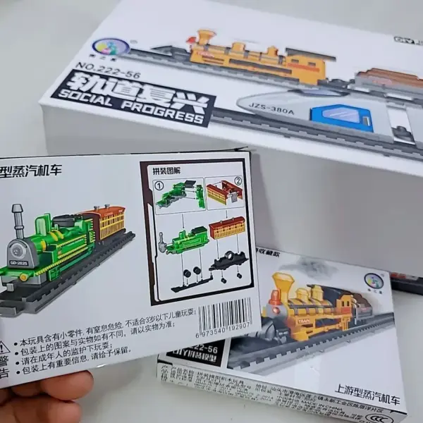 Train Track Urban Transport DIY Building Block Model - Image 3