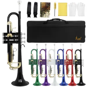 Gold-Plated Bb Trumpet with Case and Mouthpiece 24 S15815e93de1f45a198aae7d32c95c4eai