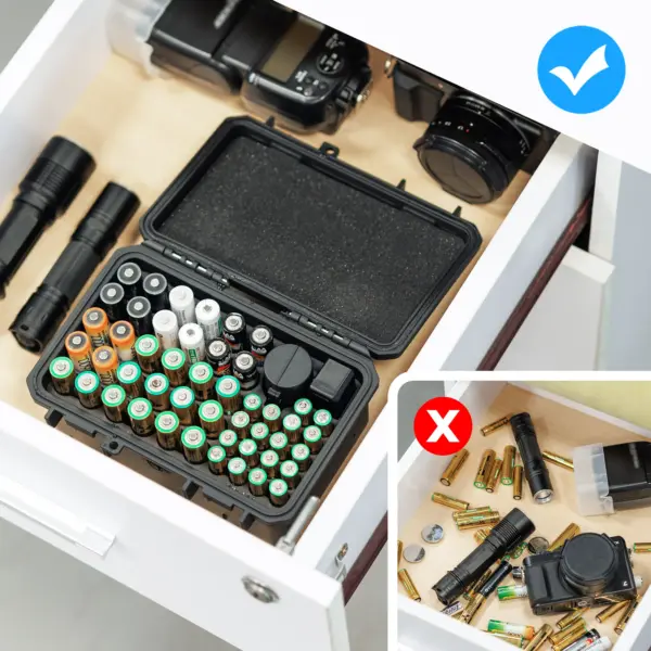 Waterproof Battery Storage Case with Tester - Image 6