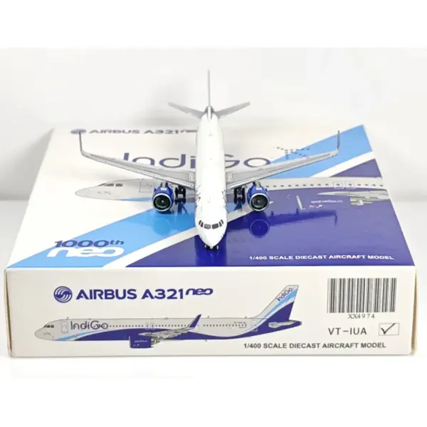 Airbus A321neo IndiGo Diecast Model 1/400 Scale - Image 2