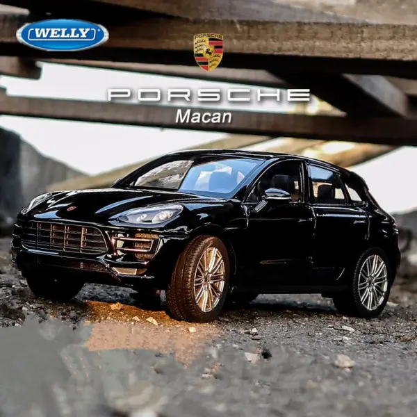 1:24 Porsche Macan Turbo Diecast Model Car - Image 2